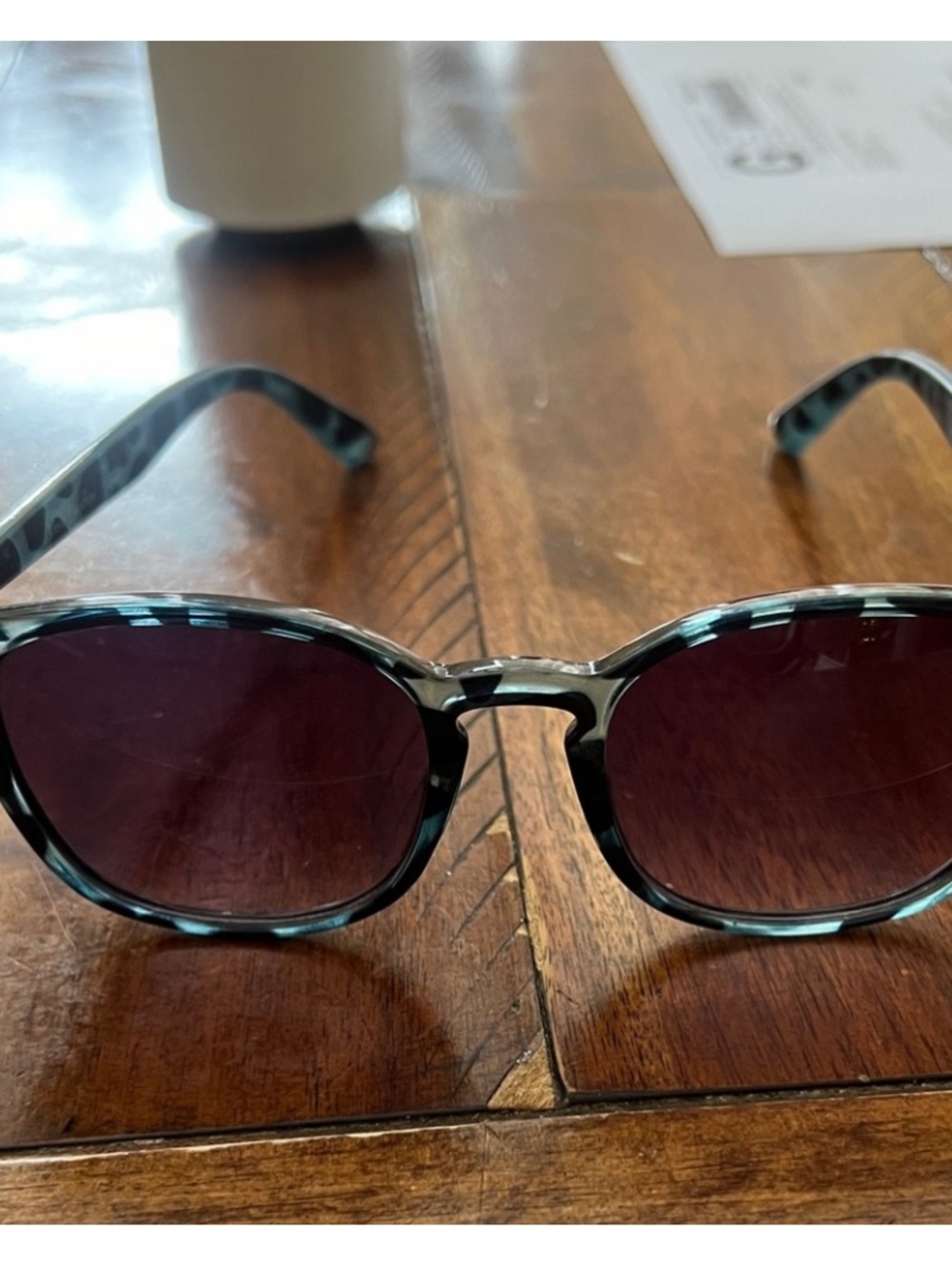 Vera Bradley Women’s Sunglasses in blue tortoiseshell frames with dark lenses